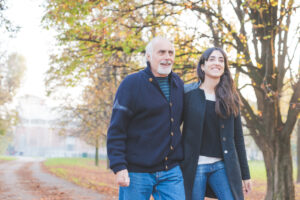 Dad who learned how to support someone with an eating disorder who is daughter using information from we conquer together.