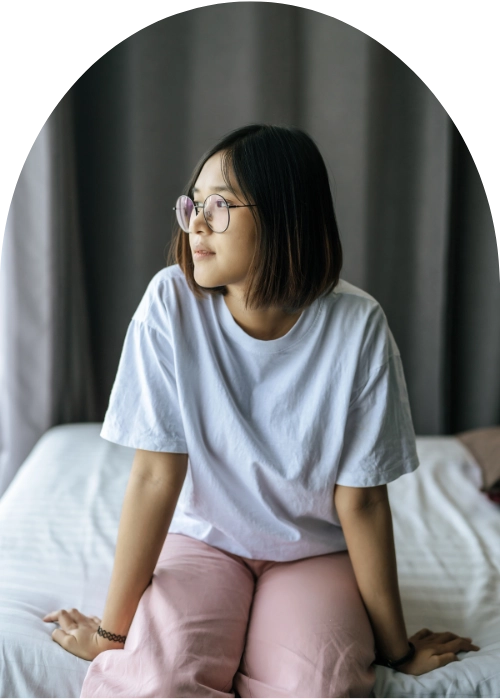 Woman in need of LGBTQIA inpatient mental health with We Conquer in California.